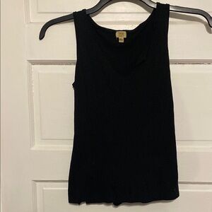 True Craft Black Tie V-Neck Tank Top Sz. XS